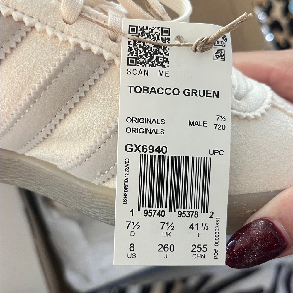 Adidas Tobacco Gruen Cream Bliss Sneakers - Picture 12 of 12